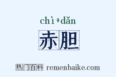 赤胆是什么意思的图片